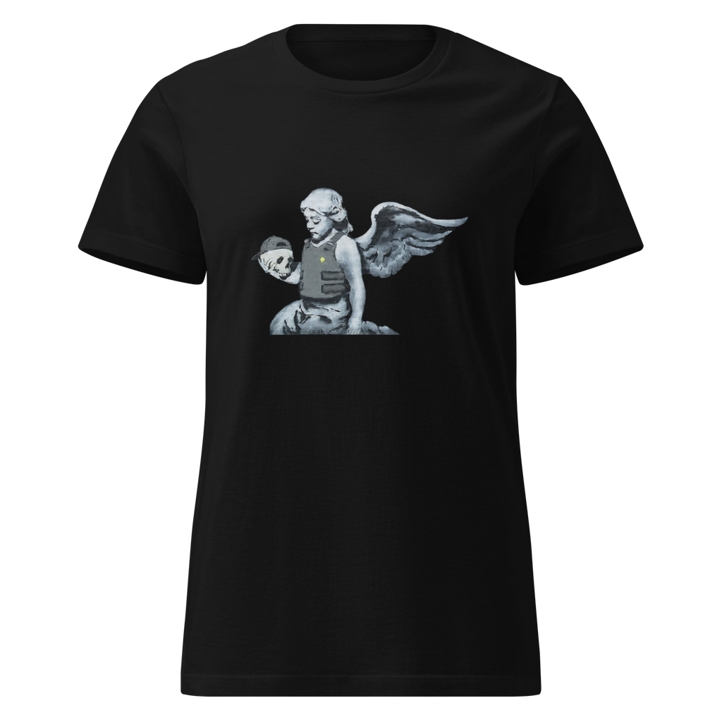 Ladies Cherub T Shirt - Black