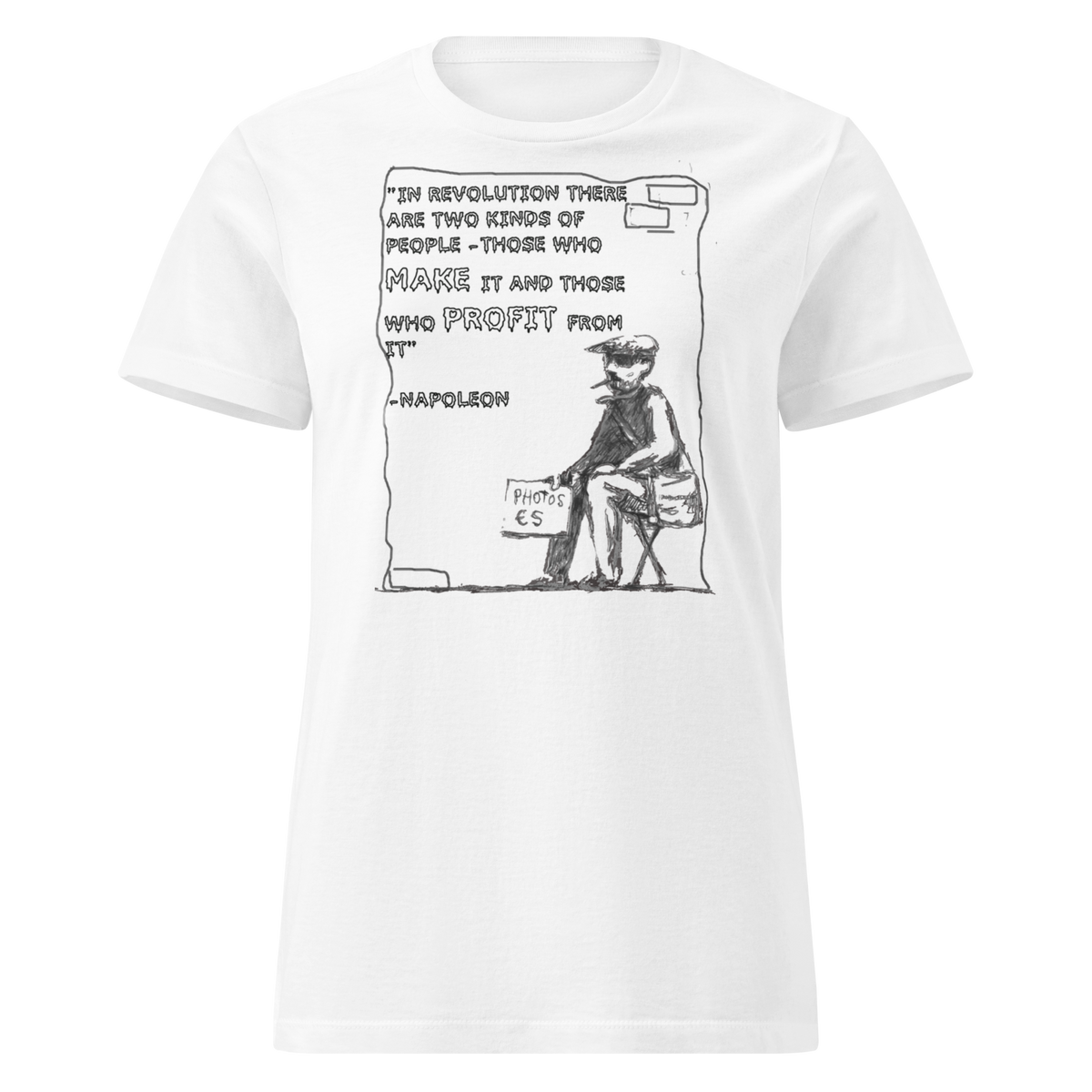 Ladies Napoleon Revolution T Shirt - White
