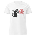Ladies Out Of Bed Rat Banksy T Shirt - White