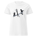 Ladies See Saw of War t shirt - White