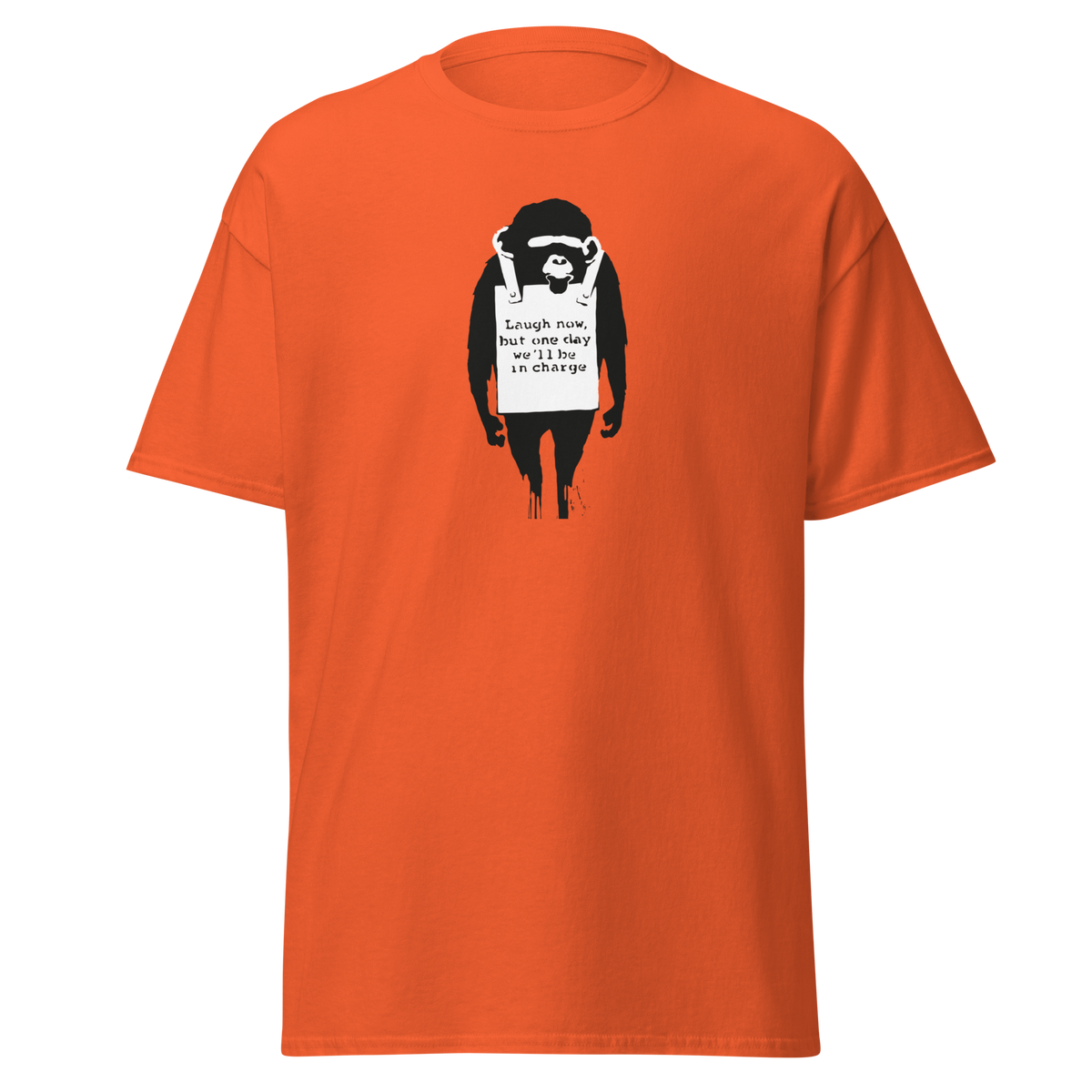 Laugh Now Monkey - Orange