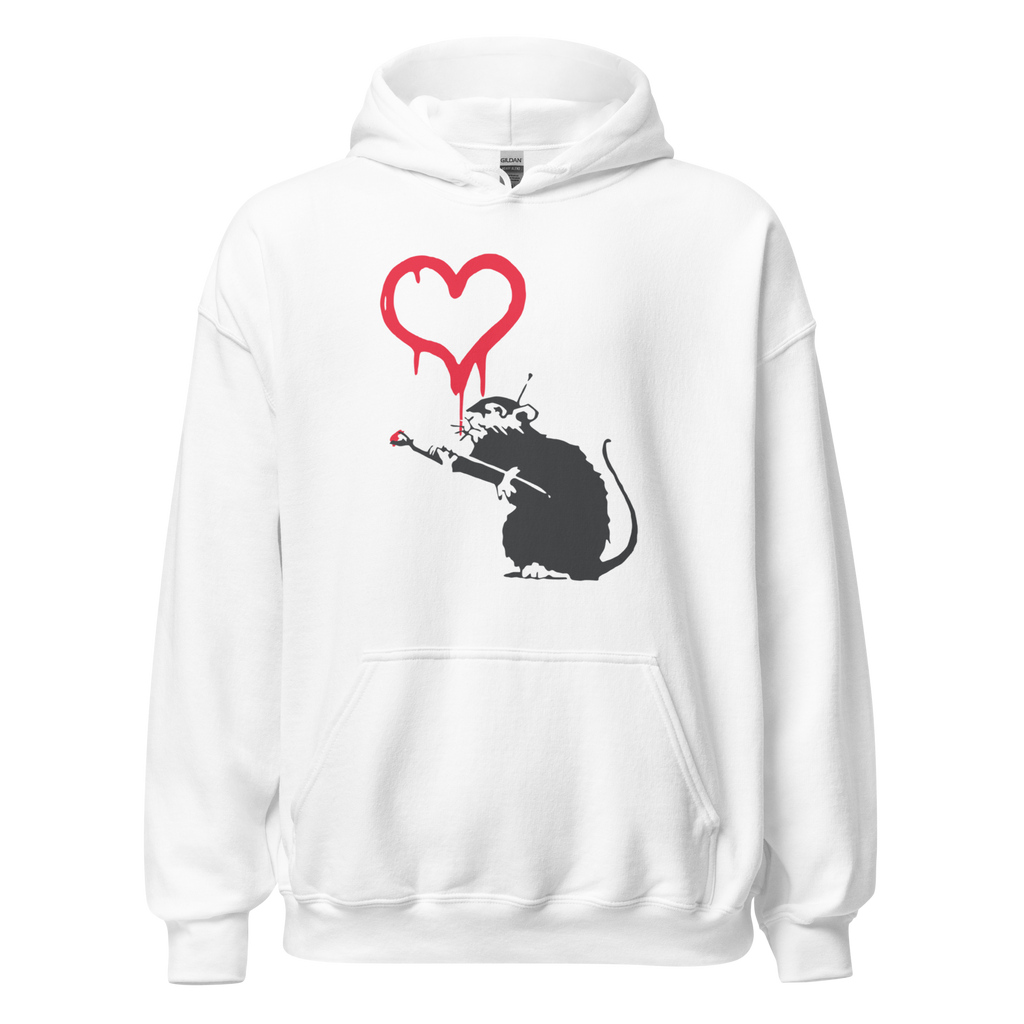 Love Rat Hoodie - White