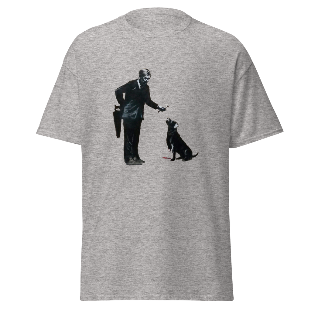 Man and dog T Shirt - Sport Grey