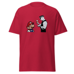 Mario and Police man T Shirt - Cardinal Red