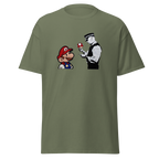 Mario and Police man T Shirt - Military Green
