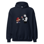 Mario and Policeman Hoodie - Navy Blue