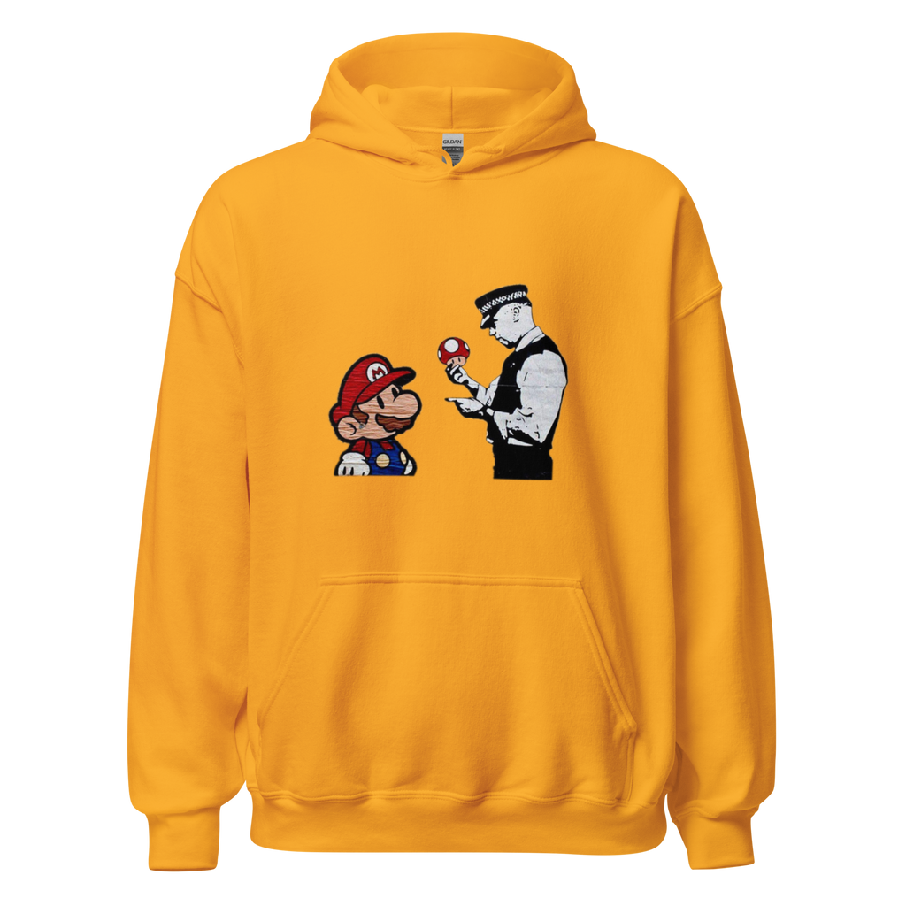Mario and Policeman Hoodie - Yellow