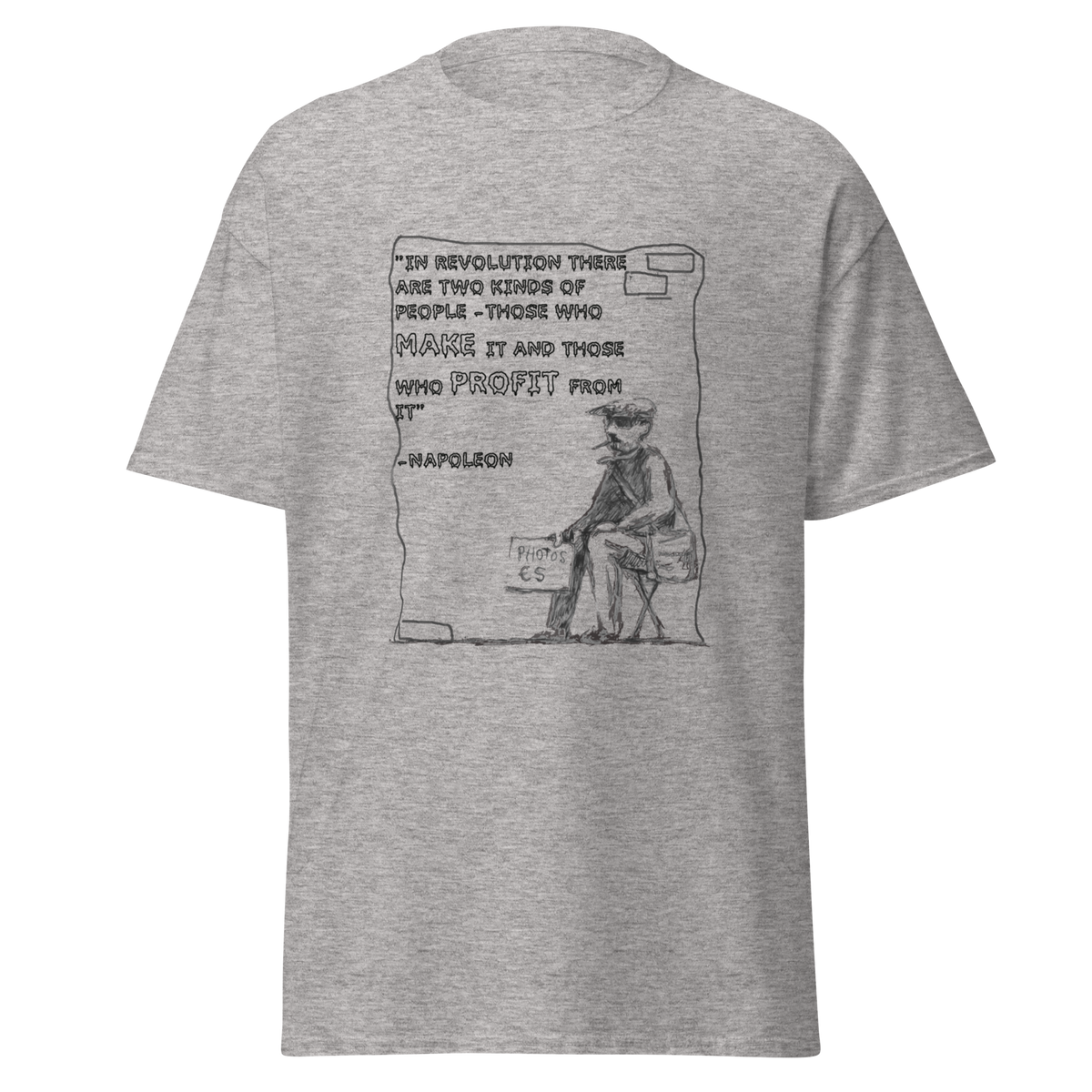 Napoleon Revolution T Shirt - Sport Grey