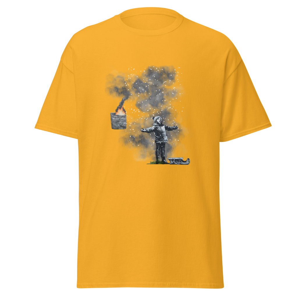 Port Talbot Seasons Greetings T Shirt - Yellow