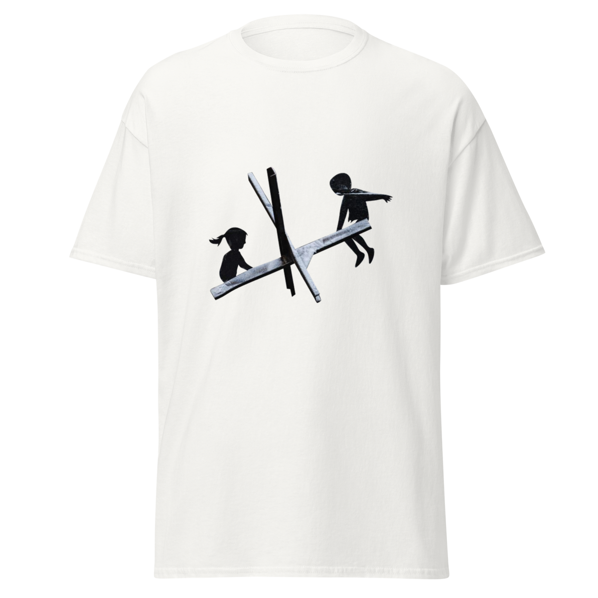 See Saw of War T Shirt - White