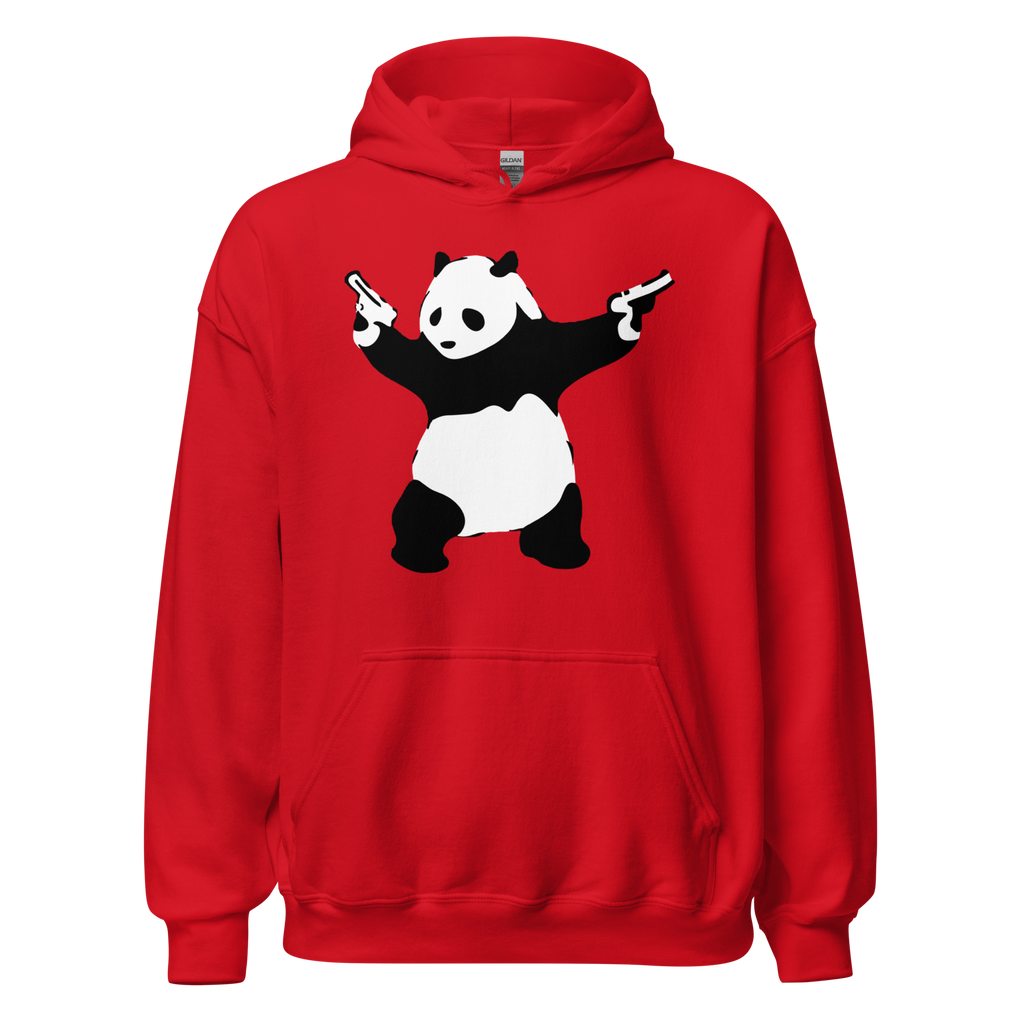 Shooting Panda Hoodie - Red