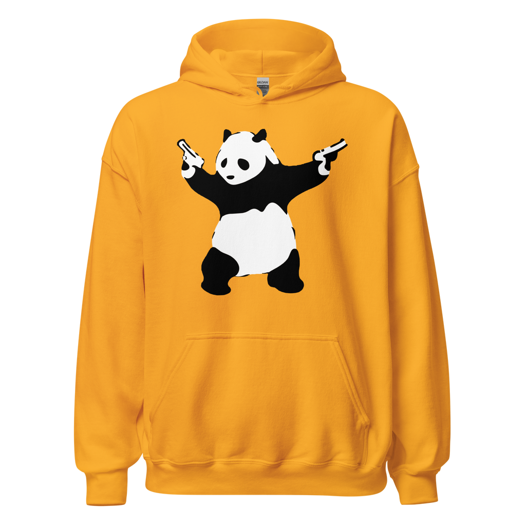Shooting Panda Hoodie - Yellow