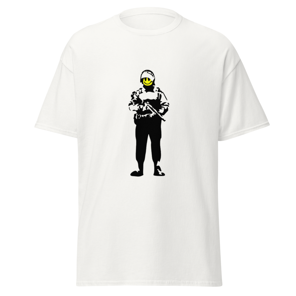 Smiley Soldier T Shirt - White