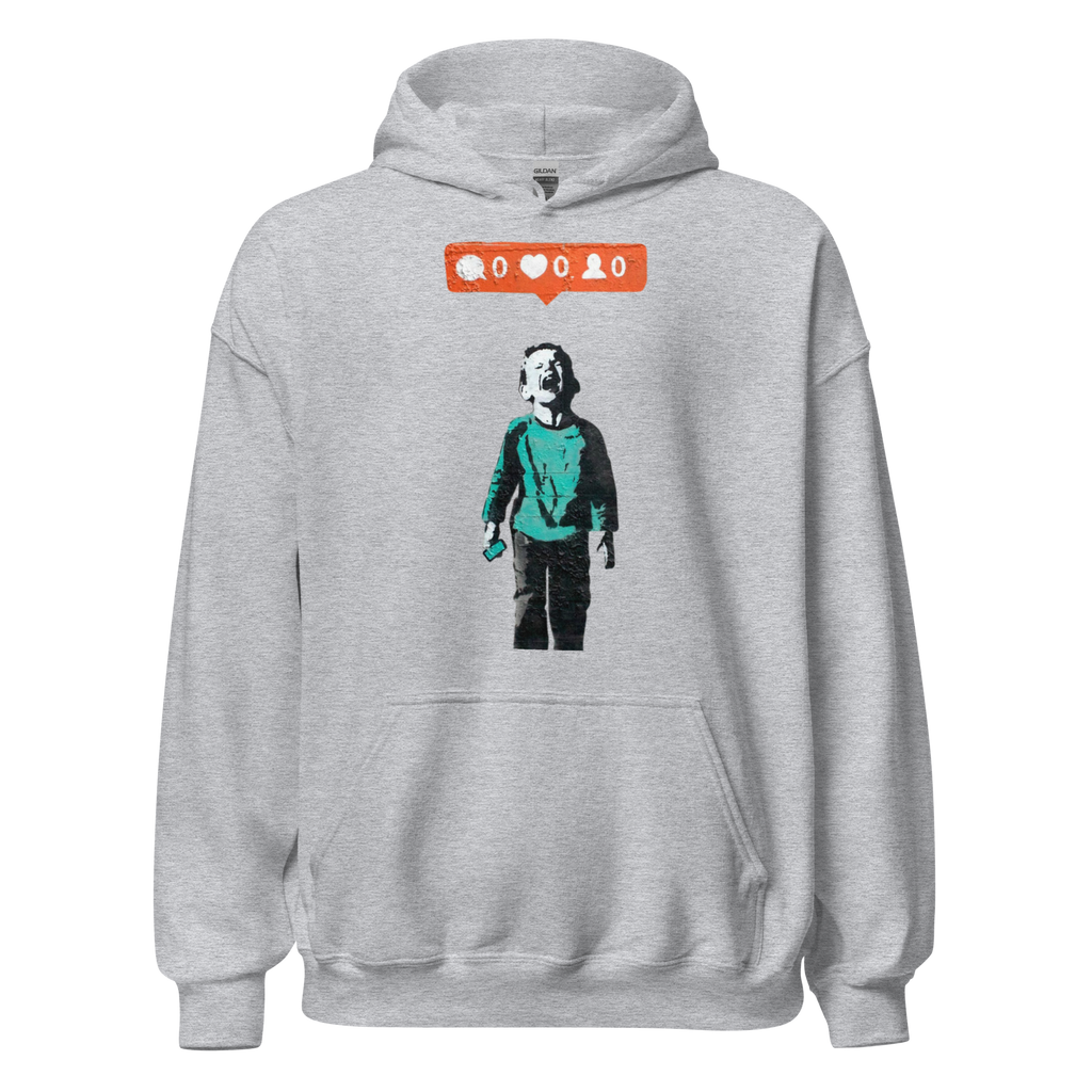Social Media Hoodie - Sport Grey