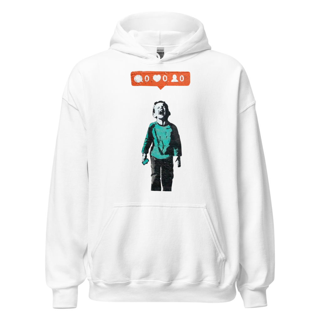 Social Media Hoodie - White