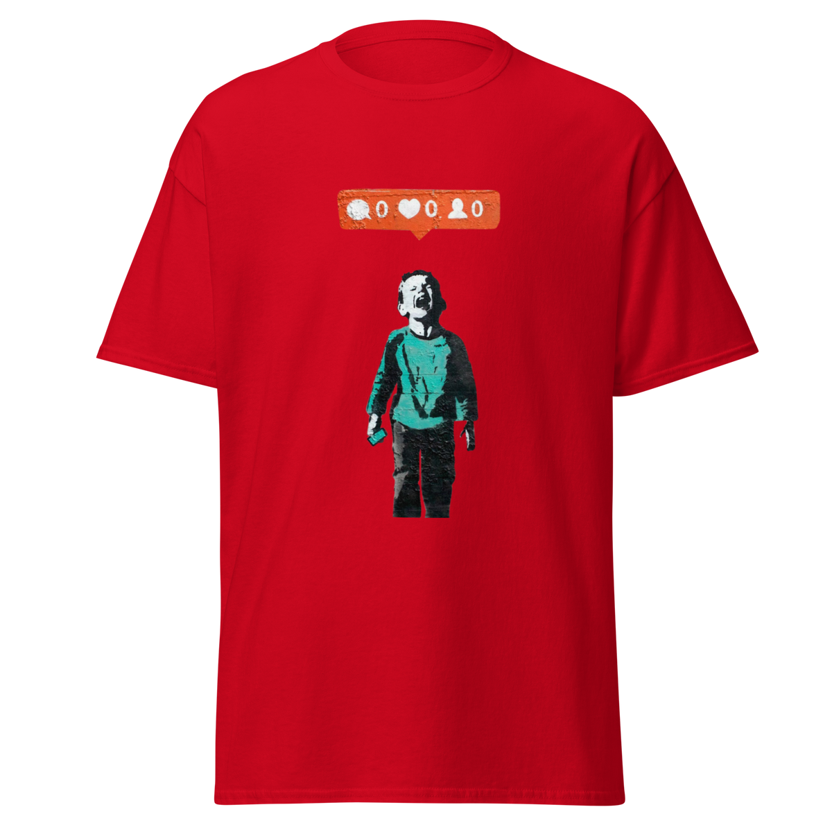 Social Media T Shirt - Red