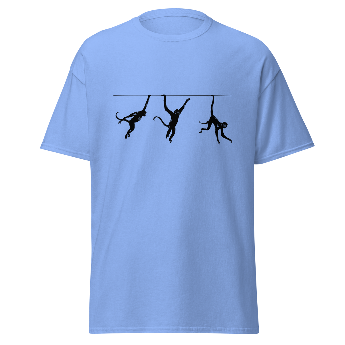 Swinging Monkeys T Shirt - Carolina Blue