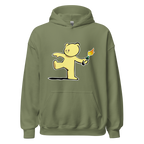 Teddy Bear Bomber Hoodie - Military Green