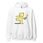 Teddy Bear Bomber Hoodie - White