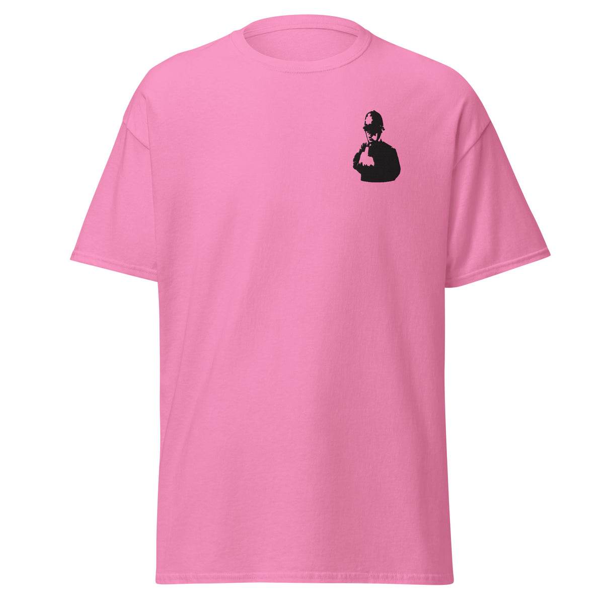 Embroidered Banksy rude copper T shirt