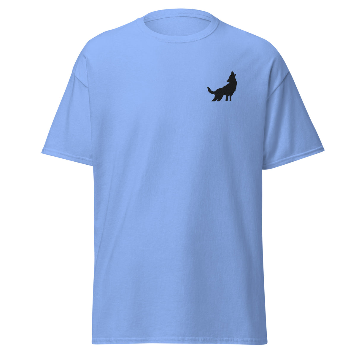 Embroidered Howling Wolf T shirt