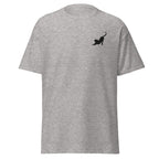 Embroidered Stretching Cat T shirt
