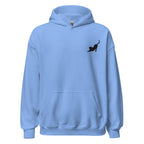 Embroidered  Stretching Cat Hoodie