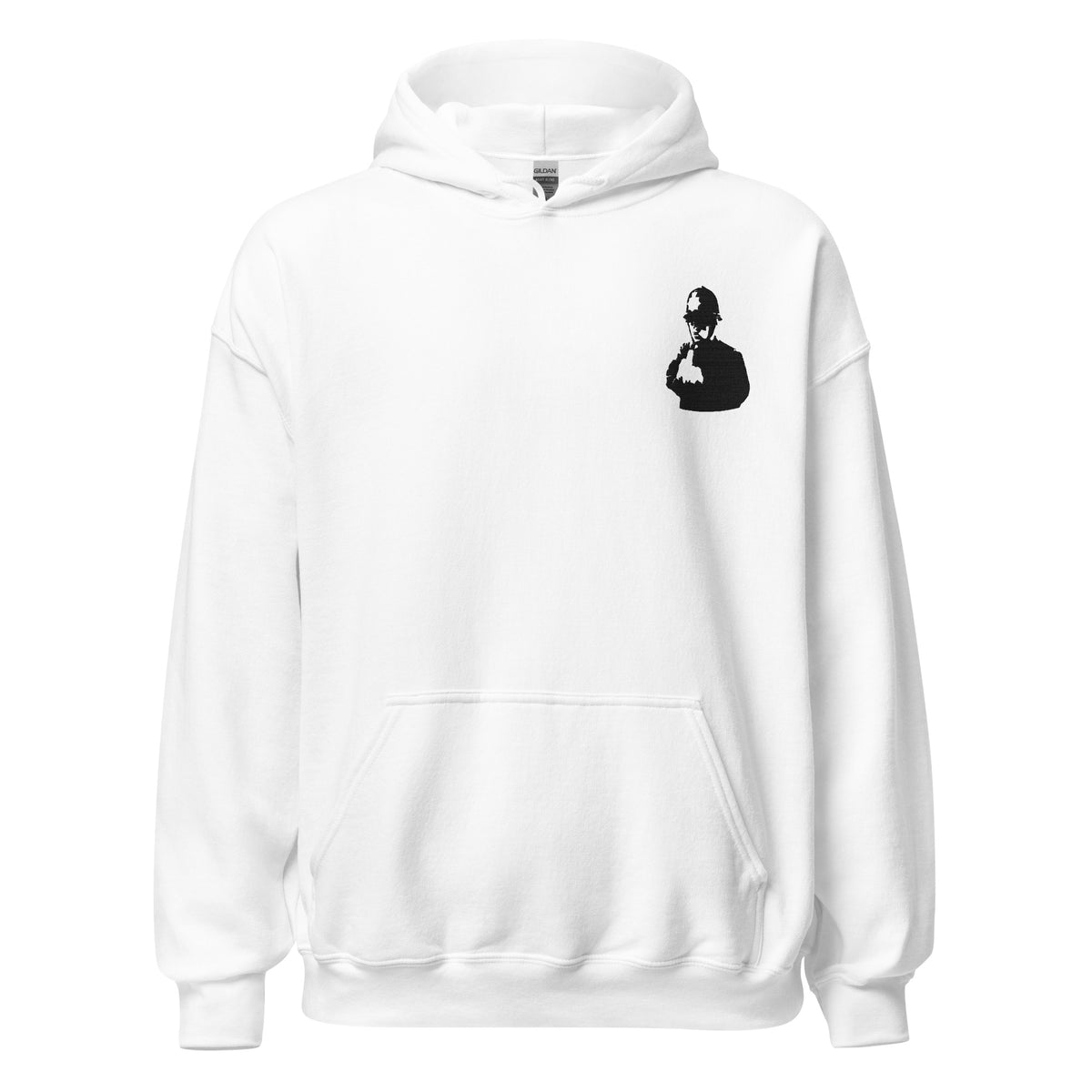 Embroidered Banksy Rude Copper Hoodie