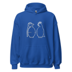 White War and Peace Hoodie - Royal Blue